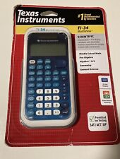 NEW Texas Instruments TI-34 MultiView Scientific Calculator  Blue/White - SEALED