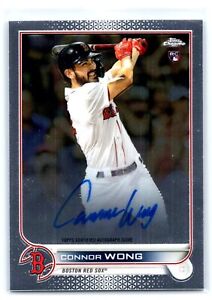 New Listing2022 Topps Chrome Connor Wong Auto Boston Red Sox