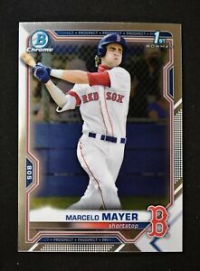 2021 Bowman Draft Chrome Base #BDC-174 Marcelo Mayer - Boston Red Sox