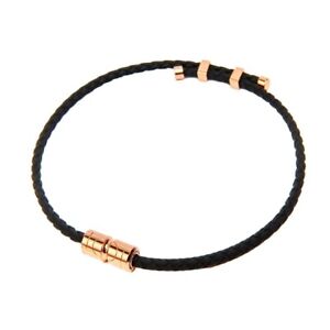 CLAVIS VITA MAGNETIC THERAPY SPORTS GOLF HEALTH NECKLACE BLACK BAND ROSE GOLD