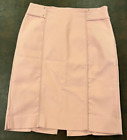 White House Black Market Pencil Skirt side zip Size 2 Pink skirt Nice!
