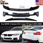 Glossy Black Add-on Body Kits For BMW 4 Series F32 Coupe M Sport 430i 435i 440i
