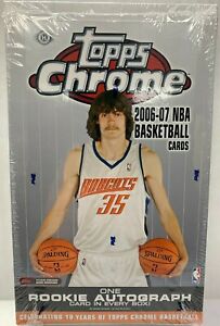 2006/07 TOPPS CHROME NBA BASKETBALL HOBBY BOX 1 ROOKIE AUTO NEW SEALED
