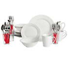 New ListingGibson Home Regal White II 32-Piece Dinnerware Combo Set, White