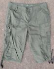 St Johns Bay Crop Pants | Women's Size 12p | Green | Cargo