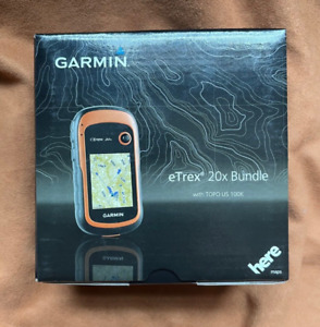 Garmin eTrex 20X 2.2 Inch Handheld GPS Bundle Excellent Condition TOPO USA 100K