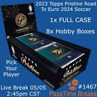 ROBERT LEWANDOWSKI  2023 PRISTINE ROAD TO EURO 1x Case 8x Hobby Box - BREAK 1468