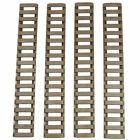 4Pcs/set Ladder Rail Cover 17 Slot Weaver Picatinny Heat Resistant Tan Color