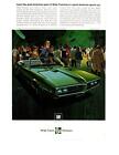 1968 Pontiac Firebird 400 Convertible 330 HP Arrives At Football Game Print Ad