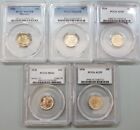 1916,17,34,35,36 Mercury Dime PCGS Lot (5 coins) MS 63,63,AU 55,MS 62,AU 55