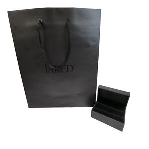 Jared Galleria of Jewelry Ring Gift Box w/ Bag EMPTY REPLACEMENT Black