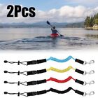 2 Kayak Canoe Elastic Paddle Leash Safety Fishing Rod Lanyard Accessories Rope