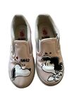 Vans Peanuts Snoopy Lucy Lip Smack Canvas Slip On Shoes Kids Size10