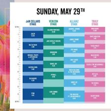 2 BottleRock Music Festival Tickets Wrist Bands “GA” May 29 2022 Sunday