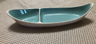 Vtg Taylor Smith & Taylor Ever Yours Boutonniere Divided Relish Plate MCM Teal