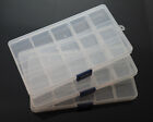 3-Pack Jewelry Box Clear Plastic Bead Storage Container Earrings Organizer Grids