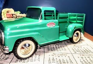 Vintage 1963 Tonka Toys -Green - Stake Pick-up