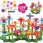 DigHealth Flower Garden Building Toys for Girls, 109 PCS Pretend Garden Toy Play