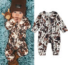 cow print newborn Baby girl boy cotton clothes sweater romper bodysuit outfit