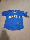 NWT Julio Rodriguez Seattle Mariners Blue And Yellow Jersey Men’s Small