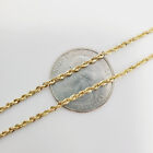 10K Yellow Gold 1.5mm-6.5mm Laser Diamond Cut Rope Chain Necklace 16