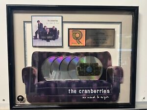 RIAA CERTIFIED SALES AWARD THE CRANBERRIES No Need to  5M copies ISLAND RECORDS