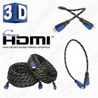 HDMI 4K Premium Mesh Cable High Speed 1080P HDTV 3D  1.5FT- 50FT Multi-Pack Lot
