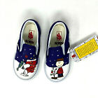 Vans Peanuts Charlie Tree Christmas Toddler Classic Slip On 5 Shoes New