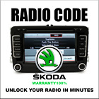 SKODA CODE RADIO ANTI-THEFT UNLOCK STEREO SERIES RNS300 RCD330 MFDII PIN SERVICE