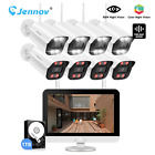 Jennov Outdoor Wireless Security Camera System Set Home WiFi 8CH NVR 12