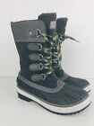 UGG Baroness Size 5 US Lace Up Waterproof Winter Snow Gray Lined Boots 1001743