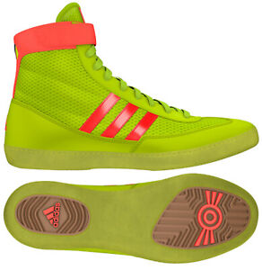 Adidas Combat Speed 4 Kids Wrestling Shoes - Solar Yellow/Solar Red