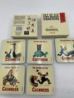 Coasters Guinness Irish Stout Set of 5 Cork Backed In A Box (Missing 1 Coaster)