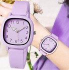 Women Purple Watch Silicone Fashion Quartz Wrist Watches For Women Gift