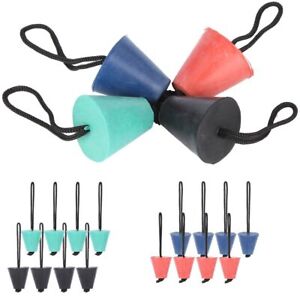 LOT Silicone Kayak Scupper Plug Kit Canoe Drain Holes Stopper Bung Accessories
