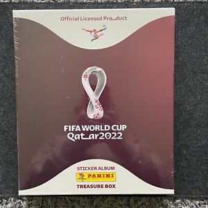 PANINI WORLD CUP QATAR 2022 TREASURE BOX - Hardcover Album 18 Sticker Packets B