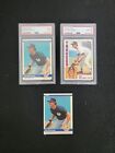 1984 Fleer #131 Don Mattingly PSA 9 Mint And A Raw One And A PSA 8 Topps Don