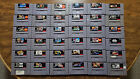36 Super Nintendo SNES Game Cartridges Uncleaned & Untested Bundle Lot