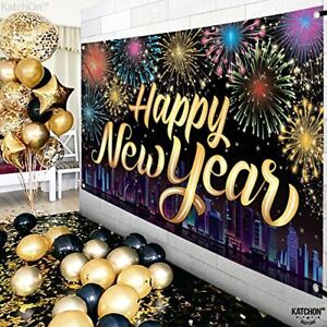 , XtraLarge Happy New Year Banner - 72x44 Inch | Happy New Year Decorations