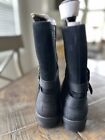 Ugg Women  Lorna Boots, Waterproof , Suede, Black- US Size 10 NIB