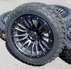 22x12 D680 Fuel Rebel Gray Wheels Rims 35x12.50x22 M/T Tires 8x170mm Ford F-250