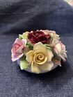 Vintage Royal Doulton Rose Bouquet in small white pot- Bone China  50s  Gorgeous