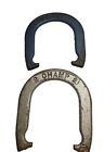 Vintage Heavy Metal Horseshoes, 2 Pieces. Champ 1 and 2.