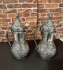 Vintage decorative Bosnia & Herzegovina,  Handled silver toned small teapot Set