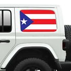 Puerto Rico Flag Side Windows Printed Perforated Decal Fits 2007-24 Wranglers
