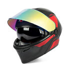 Full Face Motorcycle Helmet Adult DOT Street Bike Racing Helmet Tinted Visor