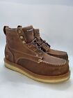 HAWX Grade Brown Leather Lace Up COMP Toe Work Boots Men's Size 12D