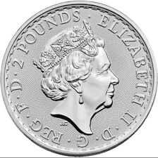 2022 United Kingdom 2 Pound Silver Britannia .999 1 oz Fine Silver BU - In Stock