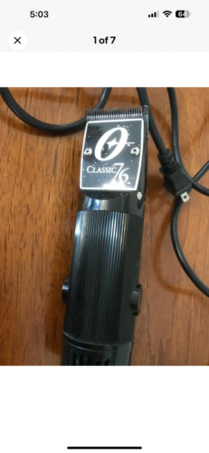OSTER Classic 76 Barber Clipper, Used, Black