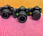 Pentax K110D 10.2MP Digital SLR Camera W/DA 18-55mm Lens (Selling as lot of 3)